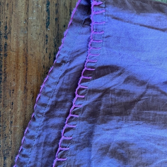 Maeve Anthropologie Embroidered Cap Sleeve Tie Front Shift Dress / size 2 - Picture 7 of 13